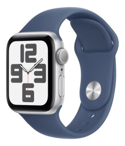 Смарт-часы Apple Watch SE (2024) ремешок Sport Band 40 мм, синий деним, S/M Смарт-часы Apple Watch SE (2024) ремешок Sport Band 40 мм, синий деним, S/M