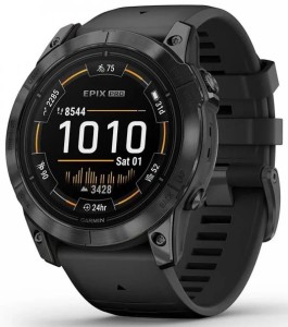 Смарт-часы Garmin Epix Pro (Gen 2) Standard Edition, 51 мм, Серый, черный силиконовый ремешок Смарт-часы Garmin Epix Pro (Gen 2) Standard Edition, 51 мм, Серый, черный силиконовый ремешок