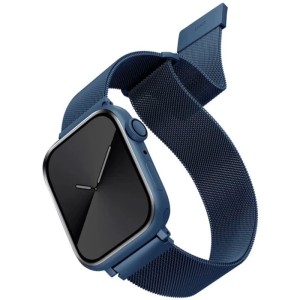 Ремешок Uniq Dante Strap Mesh Steel для Apple Watch 44/45/49 Синий Ремешок Uniq Dante Strap Mesh Steel для Apple Watch 44/45/49 Синий