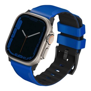 Ремешок Uniq для Apple Watch 49/45/44/42 mm Linus Airosoft silicone strap Голубой Ремешок Uniq для Apple Watch 49/45/44/42 mm Linus Airosoft silicone strap Голубой