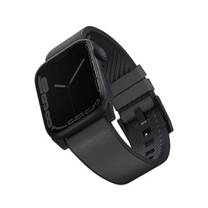 Ремешок Uniq Straden Waterproof для Apple Watch 49/45/44/42 mm, кожа/силикон Серый Ремешок Uniq Straden Waterproof для Apple Watch 49/45/44/42 mm, кожа/силикон Серый