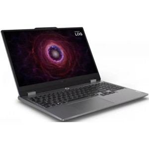Ноутбук Lenovo LOQ 15ARP9, 15.6" (1920x1080) IPS 144 Гц/AMD Ryzen 7 7435HS/24 ГБ DDR5/512 ГБ SSD/NVIDIA GeForce RTX 4070 для ноутбуков (8 Гб)/Без системы, Серый (83JC00ENRK)
