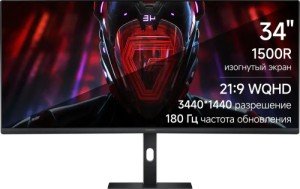 Монитор Xiaomi Curved Gaming Monitor G34WQI 34" (ELA5454EU) Black (Черный) Монитор Xiaomi Curved Gaming Monitor G34WQI 34" (ELA5454EU) Black (Черный)