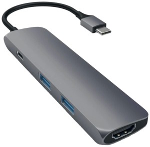 Хаб Satechi USB-C 4 в 1 (ST-CMAM) Space Gray Хаб Satechi USB-C 4 в 1 (ST-CMAM) Space Gray