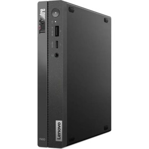 Мини-ПК Lenovo ThinkCentre Neo 50q Gen 4, Intel Core i3-1215U / 8 ГБ DDR4 / 256 ГБ SSD / Intel UHD Graphics / Без ОС / Клавиатура, мышь, черный (12LN0028RU)