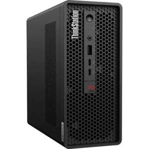 Системный блок Lenovo ThinkStation P3 Ultra SFF, Intel Core i7-14700K / 32 ГБ DDR5 / 1024 ГБ SSD / Intel UHD Graphics / Windows 11 Pro / Клавиатура, мышь, черный (30HBS64300)