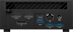 Неттоп ASUS PN53-B-S5100MD, AMD Ryzen 5 7535HS, DDR5 AMD Radeon 660M, noOS, черный (90MR00S2-M00350)