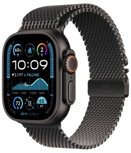 Умные часы Apple Watch Ultra 2 49 мм Titanium Case GPS + Cellular, black/black titanium milanese loop, L Умные часы Apple Watch Ultra 2 49 мм Titanium Case GPS + Cellular, black/black titanium milanese loop, L
