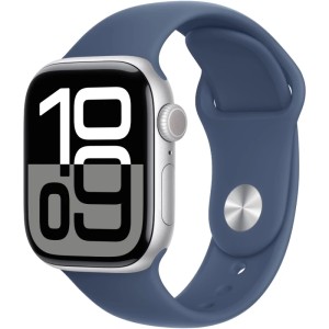 Смарт-часы Apple Watch Series 10 46mm Silver Aluminum Case with Denim Sport Band M/L Смарт-часы Apple Watch Series 10 46mm Silver Aluminum Case with Denim Sport Band M/L