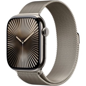 Смарт-часы Apple Watch Series 10 42mm Natural Titanium Case with Natural Milanese Loop Смарт-часы Apple Watch Series 10 42mm Natural Titanium Case with Natural Milanese Loop