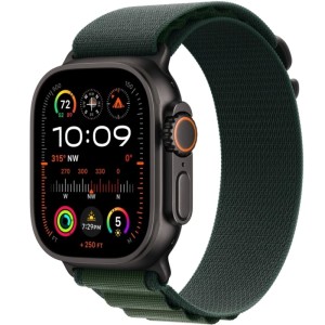 Смарт-часы Apple Watch Ultra 2 (2024) 49mm Black Titanium Case with Dark Green Alpine Loop S Смарт-часы Apple Watch Ultra 2 (2024) 49mm Black Titanium Case with Dark Green Alpine Loop S