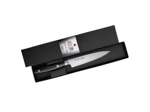 Кухонный нож Kanetsugu Saiun Damascus универсальный для разделки и нарезки, 120 мм. 9001