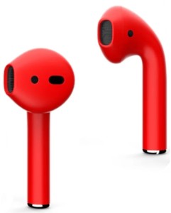 Наушники Apple Airpods 2 Color (без беспроводной зарядки чехла) (Красный матовый) Наушники Apple Airpods 2 Color (без беспроводной зарядки чехла) (Красный матовый)