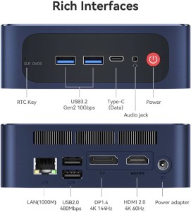 Компьютер Beelink SEi11 Pro Intel i5-12450H 4.4 ГГц, 16Gb, 500Gb SSD, Intel UHD Graphics, Wi-Fi, BT, Windows 11 Pro