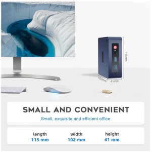 Компьютер Beelink MINI S Intel Celeron N5095 2.9 ГГц, 16Gb, 1Tb SSD, Intel UHD Graphics, Wi-Fi, BT, Win 11Pro