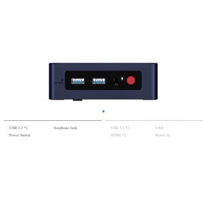 Мини ПК Beelink MINI S12 Intel Celeron N100 3.4 ГГц, 16Gb, 500Gb SSD, Intel UHD Graphics, Wi-Fi, BT, Win 11 Pro