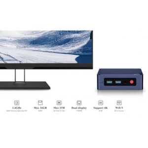 Мини ПК Beelink MINI S12 Intel Celeron N95 3.4 ГГц, 16Gb, 500Gb SSD, Intel UHD Graphics, Wi-Fi, BT, Win 11 Pro