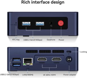 Мини ПК Beelink MINI S12 Intel Celeron N95 3.4 ГГц, 16Gb, 500Gb SSD, Intel UHD Graphics, Wi-Fi, BT, Win 11 Pro