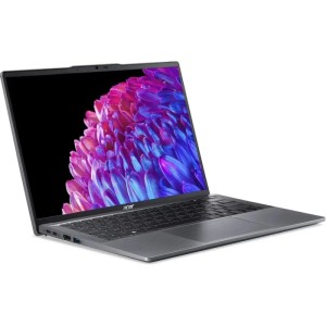 Ноутбук Acer Swift Go 14 SFG14-63-R57X, 14" (2880x1800) OLED/AMD Ryzen 7 8845HS/16 ГБ LPDDR5X/1024 ГБ SSD/AMD Radeon Graphics/Windows 11 Home, Серый (NX.KTSCD.003)