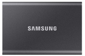 Внешний SSD диск Samsung T7 USB 3.2 4TB, серый MU-PC4T0T