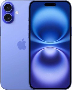 Смартфон Apple iPhone 16 128 ГБ Ультрамарин (nano SIM+eSIM)
