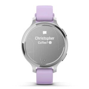 Умные часы Garmin Lily 2 Active Silver with Purple Jasmine Silicone Band (010-02891-01)