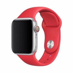 Ремешок для Apple Watch 38mm/41mm Gurdini Sport Band (силиконовый) (Красный)