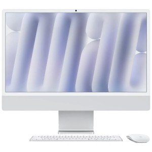 Моноблок Apple iMac 24 Retina 4.5K, M4, 10-Core, GPU 10-Core, 16 Гб, 512 Гб SSD, Серебристый, MWUV3