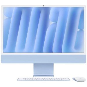 Моноблок Apple iMac 24 Retina 4.5K, M4, 8-Core, GPU 8-Core, 16 Гб, 256 Гб SSD, Голубой, MWUF3
