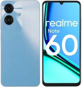 Смартфон Realme Note 60, 6.128 Гб, Blue, голубой Смартфон Realme Note 60, 6.128 Гб, Blue, голубой