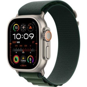 Смарт-часы Apple Watch Ultra 2 (2024) GPS + Cellular, 49 мм Natural Titanium Case, ремешок Alpine Loop, цвет Зеленый, размер S Смарт-часы Apple Watch Ultra 2 (2024) GPS + Cellular, 49 мм Natural Titanium Case, ремешок Alpine Loop, цвет Зеленый, размер S