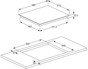 Электрическая варочная панель Beko HIC 64403 T