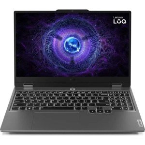 Ноутбук Lenovo LOQ 15IAX9, 15.6" (1920x1080) IPS 144 Гц/Intel Core i5-12450HX/24 ГБ DDR5/512 ГБ SSD/NVIDIA GeForce RTX 3050 (6 Гб)/Без системы, Серый (83GS00EMRK)