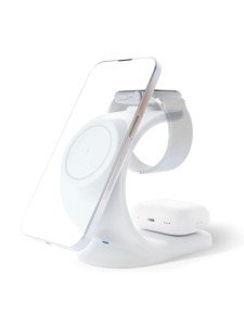Беспроводная зарядная станция VLP Powerstand MagSafe 3in1 для iPhone/AirPods/Watch White Беспроводная зарядная станция VLP Powerstand MagSafe 3in1 для iPhone/AirPods/Watch White