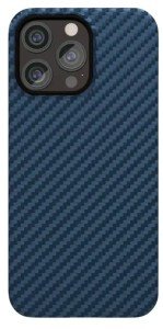 Накладка кевлар VLP Kevlar Case with MagSafe для Apple iPhone 15 Pro Max Dark Blue (Темно-Синий)