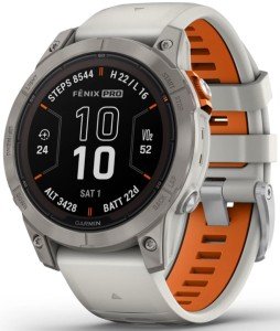 Garmin fenix 7 Pro Sapphire Solar Edition, серый/, Orange, оранжевый Garmin fenix 7 Pro Sapphire Solar Edition, серый/, Orange, оранжевый