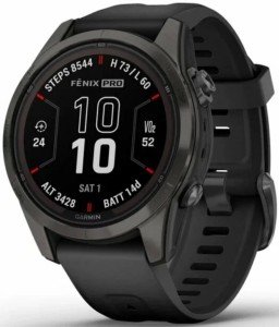 Умные часы Garmin Fenix 7S Pro Sapphire Solar, черный Умные часы Garmin Fenix 7S Pro Sapphire Solar, черный