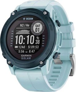 Часы Garmin Descent G1 Solar Ocean Edition, Azure, лазурный Часы Garmin Descent G1 Solar Ocean Edition, Azure, лазурный