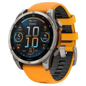 Умные часы Garmin Fenix 8, 51 мм, Amoled, Sapphire Titanium, оранжевый/графит Умные часы Garmin Fenix 8, 51 мм, Amoled, Sapphire Titanium, оранжевый/графит