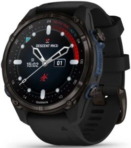 Garmin Descent Mk3i, Carbon Gray DLC Titanium with Silicone Band, 51 мм, серый, Black, черный Garmin Descent Mk3i, Carbon Gray DLC Titanium with Silicone Band, 51 мм, серый, Black, черный