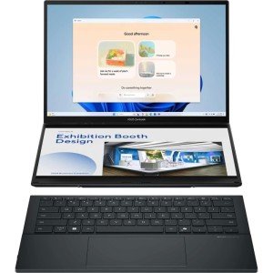 Ноутбук ASUS Zenbook Duo UX8406CA-QL221W 14 FHD OLED/ i7-255H Ultra/16GB/1TB SSD (90NB14X1-M00C70) Inkwell Gray