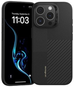 Чехол Benks Diamond Montage ArmorPro Kevlar Case c MagSafe для iPhone 16 Pro, черный