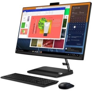 Моноблок Lenovo IdeaCentre AIO 3 27ALC6, 27" (1920x1080) IPS / AMD Ryzen 5 7430U / 16 DDR4 / 512 ГБ SSD / AMD Radeon Graphics / Без ОС / Клавиатура, мышь, Черный (F0FY00P4RU)