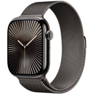 Умные часы Apple Watch Series 10 42 мм из титана серого цвета, миланский сетчатый браслет серого цвета Умные часы Apple Watch Series 10 42 мм из титана серого цвета, миланский сетчатый браслет серого цвета
