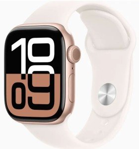 Часы Apple Watch Series 10 GPS 46mm Rose Gold Aluminum Case/Light Blush Sport Band Часы Apple Watch Series 10 GPS 46mm Rose Gold Aluminum Case/Light Blush Sport Band