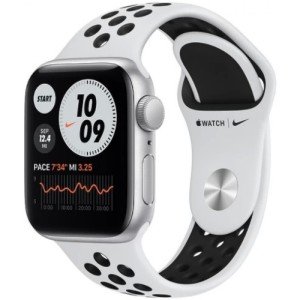 Часы Apple Watch SE GPS 40mm Silver Aluminum Case with Nike Sport Band, MKQ23 Часы Apple Watch SE GPS 40mm Silver Aluminum Case with Nike Sport Band, MKQ23
