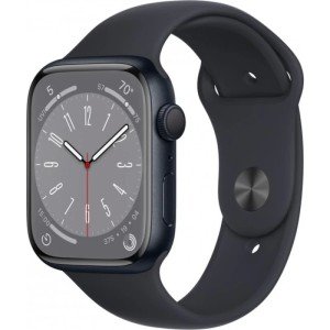 Часы Apple Watch Series 8 41mm Midnight Aluminium Case with Sport Band, MNU73 S-M Часы Apple Watch Series 8 41mm Midnight Aluminium Case with Sport Band, MNU73 S-M