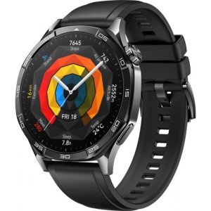 Умные часы HUAWEI Watch GT 5 46mm (VLI-B19), черный фторэластомер Умные часы HUAWEI Watch GT 5 46mm (VLI-B19), черный фторэластомер