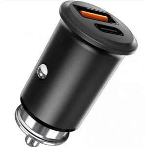 Автомобильное зарядное устройство TFN Rapid QC+PD 18W USB/Type-C (CCRPD18W03), черный