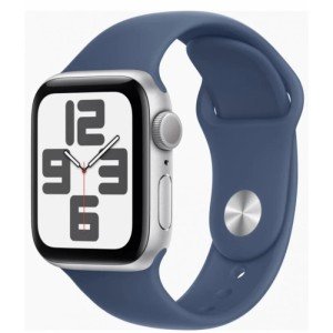 Часы Apple Watch SE (2024) 40mm Silver Aluminium Case with Denim Sport Band MXEC3 S/M Часы Apple Watch SE (2024) 40mm Silver Aluminium Case with Denim Sport Band MXEC3 S/M